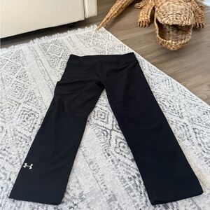 Under Armour HeatGear Capri Leggings Womens Size S Black Compression.